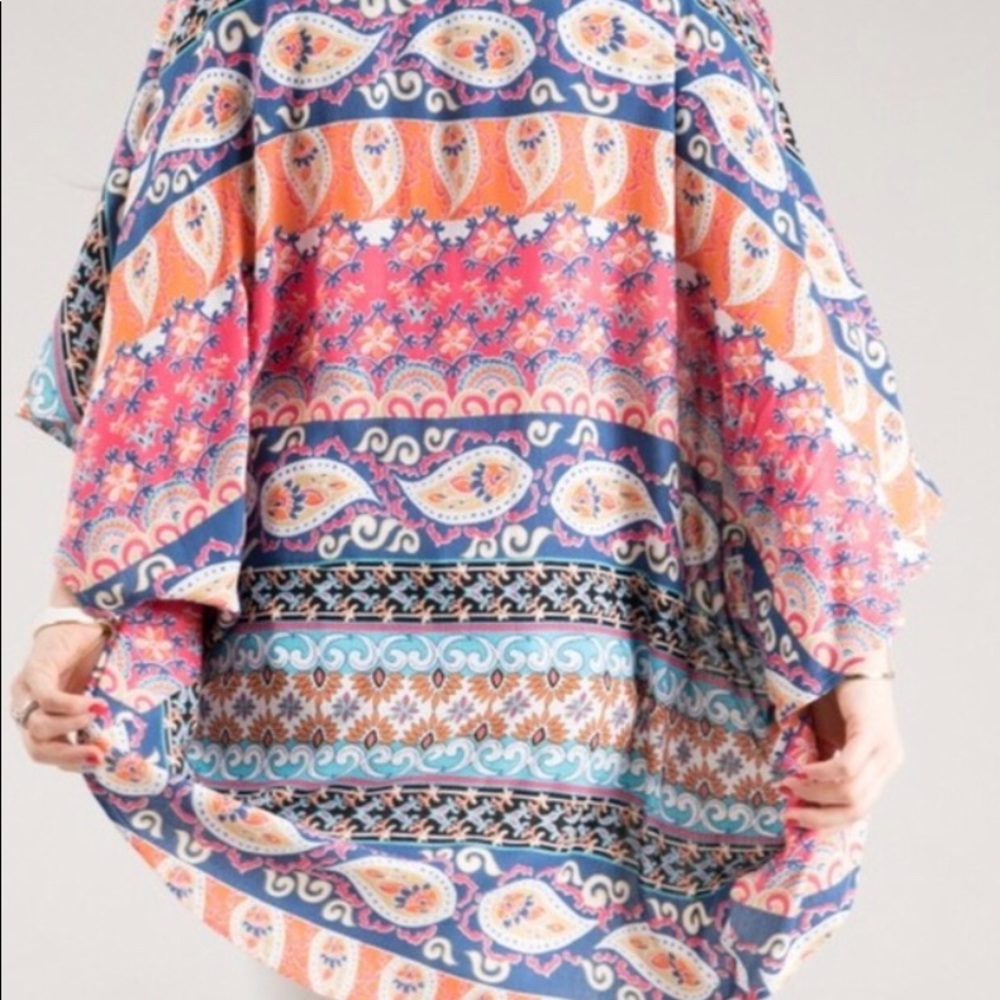 🎉HP BOHO style kimono festival shrug beach cover - Picture 3 of 8